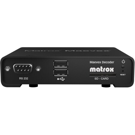 Matrox Graphics Maevex Decoder, Dual Rj45 100/1000Mbps Ethernet, Hdmi-Out, 2X Usb 2.0,  MVX-D5150F